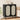 Wooden Sideboard Cabinet Black with Handmade Rattan Doors