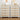 Beige White Mid Century Modern 5 Drawer Dresser Wide Wood Vintage Chest of Drawers with Burlap Rattan Drawers