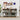Beige White Modern Sideboard Storage Cabinet Console Table with 4 Doors and Adjustable Shelves