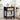 Black 21.65" H Modern Wood Nightstand End Table with Flax Finish and Drawer