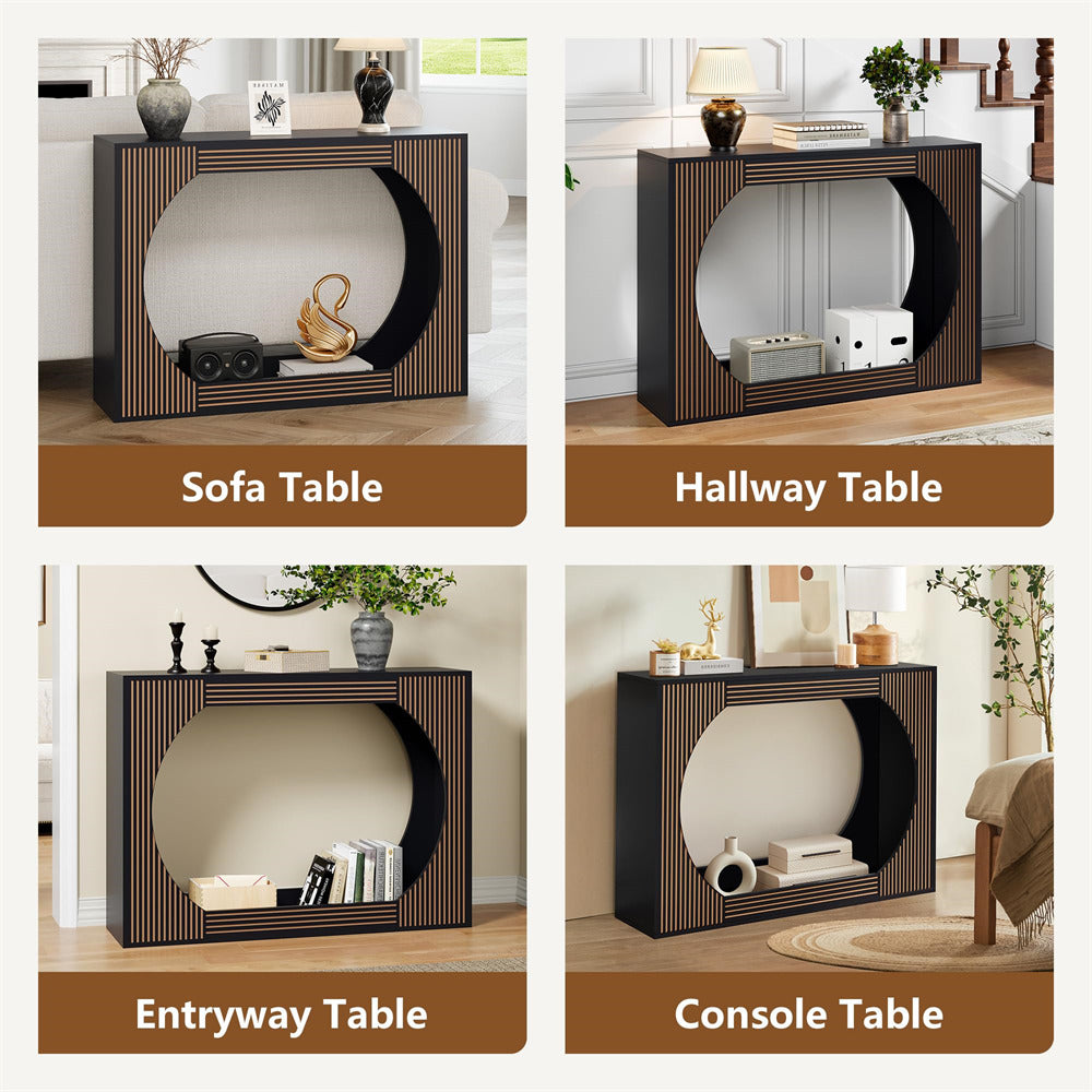 Four different table designs labeled as Sofa Table, Hallway Table, Entryway Table, and Console Table.