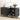 Black 59" Modern Accent Sideboard Storage Cabinet With 4 Doors & Carving Lines