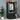 Black 70" H Wardrobe Closet with 2 Glass Doors and 3 Fluted Drawers