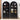 Black 71" Tall Arched Kitchen Pantry Cabinet 4-Tier Bookcase with 2 Large Drawers and Glass Doors