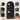 Black 71" Tall Arched Kitchen Pantry Cabinet 4-Tier Bookcase with 2 Large Drawers and Glass Doors