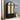 Black 74.8” Tall Wardrobe Storage Cabinet Rattan Freestanding Armoire with 2 Drawers and Hanging Rod