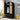 Black 74.8” Tall Wardrobe Storage Cabinet Rattan Freestanding Armoire with 2 Drawers and Hanging Rod