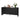 Black Farmhouse Wood Storage Cabinet Sideboard with Adjustable Shelves and 4 Doors