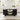 Black Mid-Century Modern Oval Fluted Coffee Table with Storage & Sliding Doors