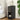 Black Mid-Century Modern Wooden Narrow Nightstand Bedside Table with Carved Drawer and Storage Shelf