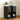 Black Mid-Century Modern Wooden Narrow Nightstand Set of 2