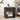 Black Mid-Century Modern Wooden Nightstand with Charging Station and Curved Top Corners