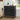 Black Mid Century Modern 3 Drawer Fluted Nightstand with Charging Station