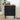 Black Mid Century Modern 3 Drawer Fluted Nightstand with Charging Station