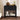 Black Mid Century Modern Farmhouse Wood Nightstand with Wave Panel Drawer