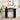 Black Mid Century Oval Fluted Entryway Console Table with Storage Shelf