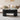 Black Mid Century Oval Wood Fluted Lift Top Coffee Table with Hidden Compartment