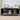 Black Modern Farmhouse Sideboard Buffet Storage Cabinet with 3 Flax Door and Adjustable Shelves