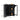 Black Modern Floor Corner Cabinet Small Curved Narrow Cabinet with Doors and Adjustable Shelves