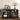 Black Modern Sideboard Storage Cabinet Coffee Bar Cabinet with Acrylic Doors