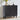 Black Modern Sideboard Storage Cabinet Console Table with Arched Finish Doors and Solid Wood Legs