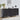 Black Modern Sideboard Storage Cabinet Console Table with Arched Finish Doors and Solid Wood Legs