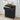 Black Modern Wood 5 Drawer Dressers with Waveform Fluted Panel