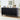 Black Modern Wood Fluted Storage Cabinet Sideboard Buffet with 3 Doors