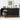 Black Modern Wood Fluted Storage Cabinet Sideboard Buffet with 3 Doors