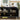 Black Modern Wood Fluted Storage Cabinet Sideboard Buffet with 3 Doors