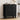Black Modern Wooden Fluted Storage Cabinet Sideboard Buffet with Adjustable Shelves and Solid Wood Legs