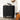 Black Modern Wooden Fluted Storage Cabinet Sideboard Buffet with Adjustable Shelves and Solid Wood Legs
