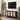 Black Rattan Sideboard Buffer Cabinet with 4 Doors