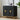 Black Storage Cabinet Sideboard Console Table with Blister Doors and Adjustable Shelves