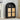Black Wood Arched Sideboard Storage Cabinet with 2 Rattan Doors and Adjustable Shelves
