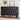 Black Wood Fluted 6 Drawer Dresser Storage Accent Cabinet with Metal Handles