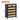 Modern Rattan 5 Drawers Dresser Table Black Chest of Drawers with Metal Handles