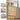 Modern Rattan 5 Drawers Dresser Table Natural Chest of Drawers with Metal Handles