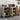 Modern Sideboard Cabinet Natural Console Table with Glass Doors