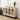 Modern Sideboard Cabinet Natural Console Table with Glass Doors