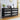 Modern Wood 3 Drawer Dresser Black Tempered Glass Drawer Design