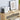Modern Wood 3 Drawer Dresser Natural Tempered Glass Drawer Design