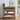 Modern Wood 3 Drawer Dresser Walnut Tempered Glass Drawer Design