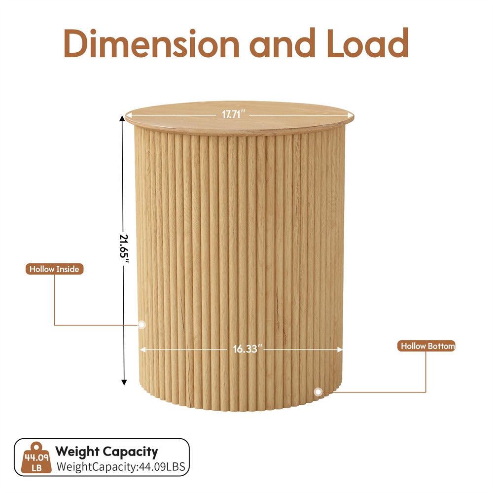 Wooden basket with dimensions and weight capacity labeled on a white background