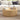 Natural 31.5" Mid Century Modern Round Coffee Table with Storage and Fluted Base