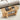 Natural 43.3" Wood Farmhouse Fluted Oval Coffee Table with Storage with Large Storage Shelf
