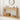 Natural 51.18" Mid Century Farmhouse Console Table with Storage and 3 Drawers