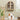Natural Arched Bathroom Wall Storage Cabinet with Adjustable Wood Shelf & Glass Doors