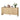 Natural Farmhouse Wood Storage Cabinet Sideboard with Adjustable Shelves and 4 Doors