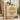 Natural Farmhouse Wooden Shoe Cabinet with Metal Legs and 2 Flip Drawers